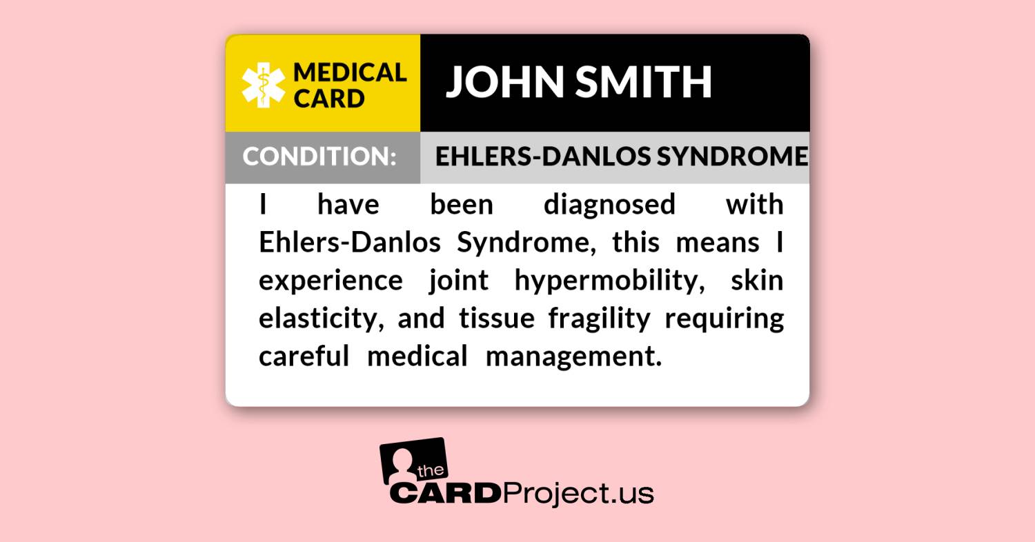 EDS Medical ID Card (FRONT)